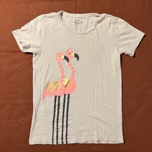 J. Crew Flamingo Tee